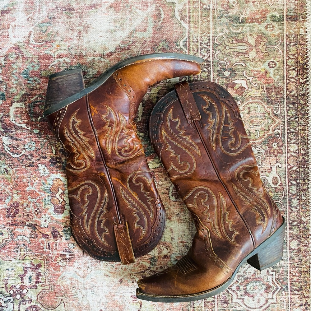 Ariat Leather Cowboy Boots